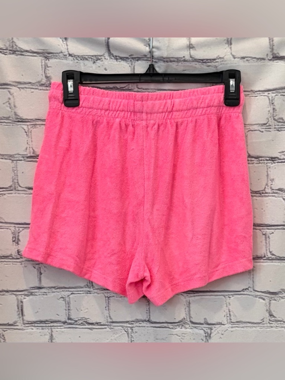Generation Love Size:S Women Pink Terry Lounge Shorts with Drawstring - Picture 2 of 12